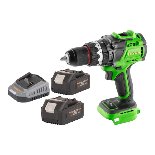 Procraft PA18ProBL BB Akku Schlagbohrschrauber 20 V 180 Nm Brushless 2x Akku 4 0 Ah Ladegeraet 0 - toolbrothers