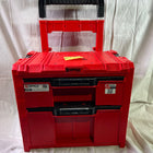 Qbrick System PRO Cart 2 0 Plus Drawer 2 Red Ultra HD Custom mobile Box auf Raedern 520 x 415 x 660 mm 9 5 l 12 l abnehmbarer Doppelteleskopgriff Beschaedigt 0 - toolbrothers