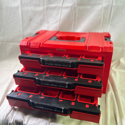 Qbrick System PRO Drawer 3 Toolbox 2 0 Expert RED ULTRA HD Werkzeugkoffer 450 x 310 x 244 mm 13 5 l stapelbar IP54 mit 3 Schubladen Beschaedigt 1 - toolbrothers