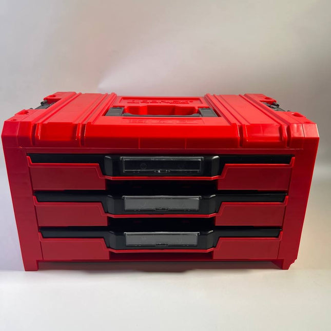 Qbrick System PRO Drawer 3 Toolbox 2 0 Expert RED ULTRA HD Werkzeugkoffer 450 x 310 x 244 mm 13 5 l stapelbar IP54 mit 3 Schubladen Beschaedigt 0 - toolbrothers
