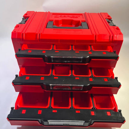 Qbrick System PRO Drawer 3 Toolbox 2 0 Expert RED ULTRA HD Werkzeugkoffer 450 x 310 x 244 mm 13 5 l stapelbar IP54 mit 3 Schubladen Beschaedigt 1 - toolbrothers