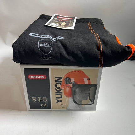 Oregon Kettensaegen Schutzausruestung Set 574742A mit Schutzhelm Beinschutz und Handschuhe Unvollstaendig 2 - toolbrothers