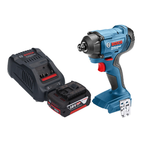 Bosch GDR 18V-160 Avvitatore ad impulsi a batteria 18V 1/4" 160Nm + 1x Batteria 5,0Ah + Caricabatterie + Inserto - senza valigetta