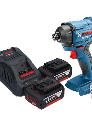 Bosch GDR 18V-160 Atornillador de impacto giratorio a batería profesional 18 V 160 Nm 1/4" + 2x baterías 5,0 Ah + cargador