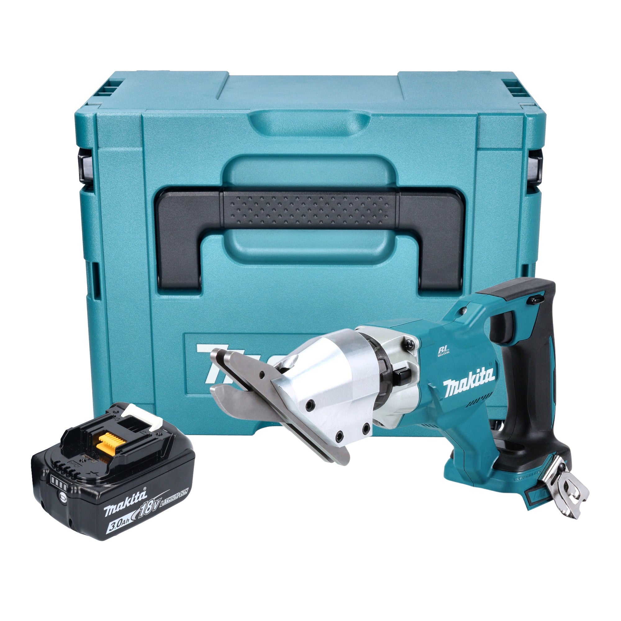 Makita DJS 800 F1J Akku Faserzementschere 18 V Brushless 1x Akku 3 0 Ah Makpac ohne Ladegeraet 0 - toolbrothers