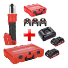 Rothenberger ROMAX NANO Akku Pressmaschine 18 V 34 kN CAS 2x LiHD Akku 4 0 Ah Ladegeraet 3 tlg SV Pressbacken Set Rocase 0 - toolbrothers
