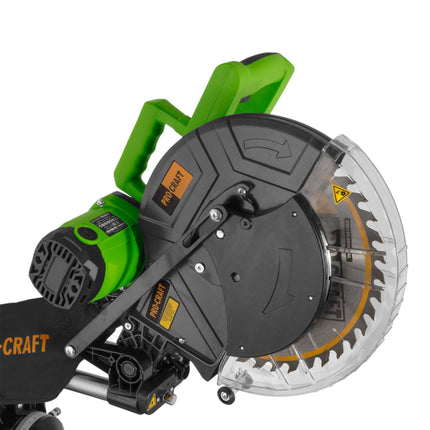 Procraft PGS305 Kapp und Gehrungssaege 2000 W 305 mm Saegeblatt 40 Z Staubfangbeutel 4 - toolbrothers