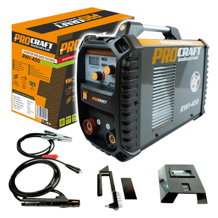 Procraft Industrial RWI 400 Inverter Schweissgeraet 7 kW 20 200 A MMA Schweissschutzschild Drahtbuerste weiteres Zubehoer 0 - toolbrothers