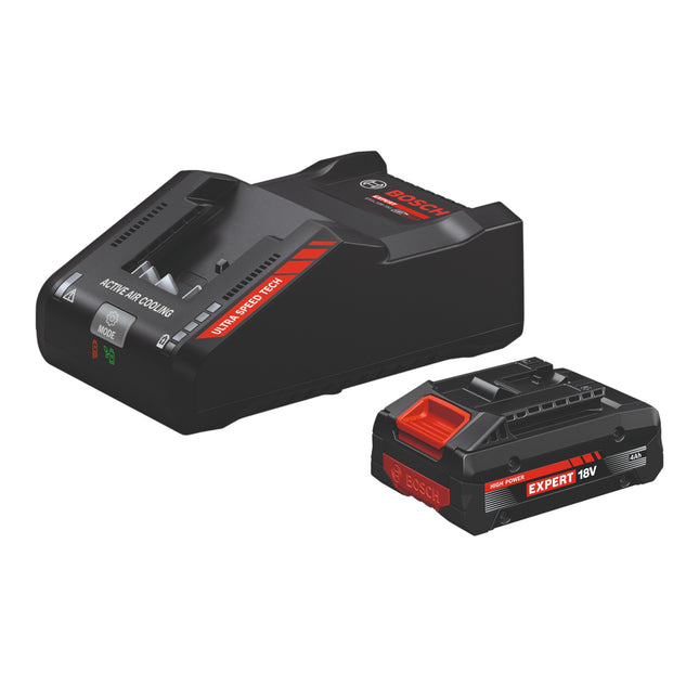 Bosch Starter Set 1x EXPERT EXBA 18V 40 Akku 4 0 Ah EXPERT EXAL18V 160 Schnell Ladegeraet 0 - toolbrothers