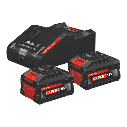 Bosch Starter Set 2x EXPERT EXBA 18V 80 Akku 8 0 Ah EXPERT EXAL18V 160 Schnell Ladegeraet 1600A0373T  0 - toolbrothers