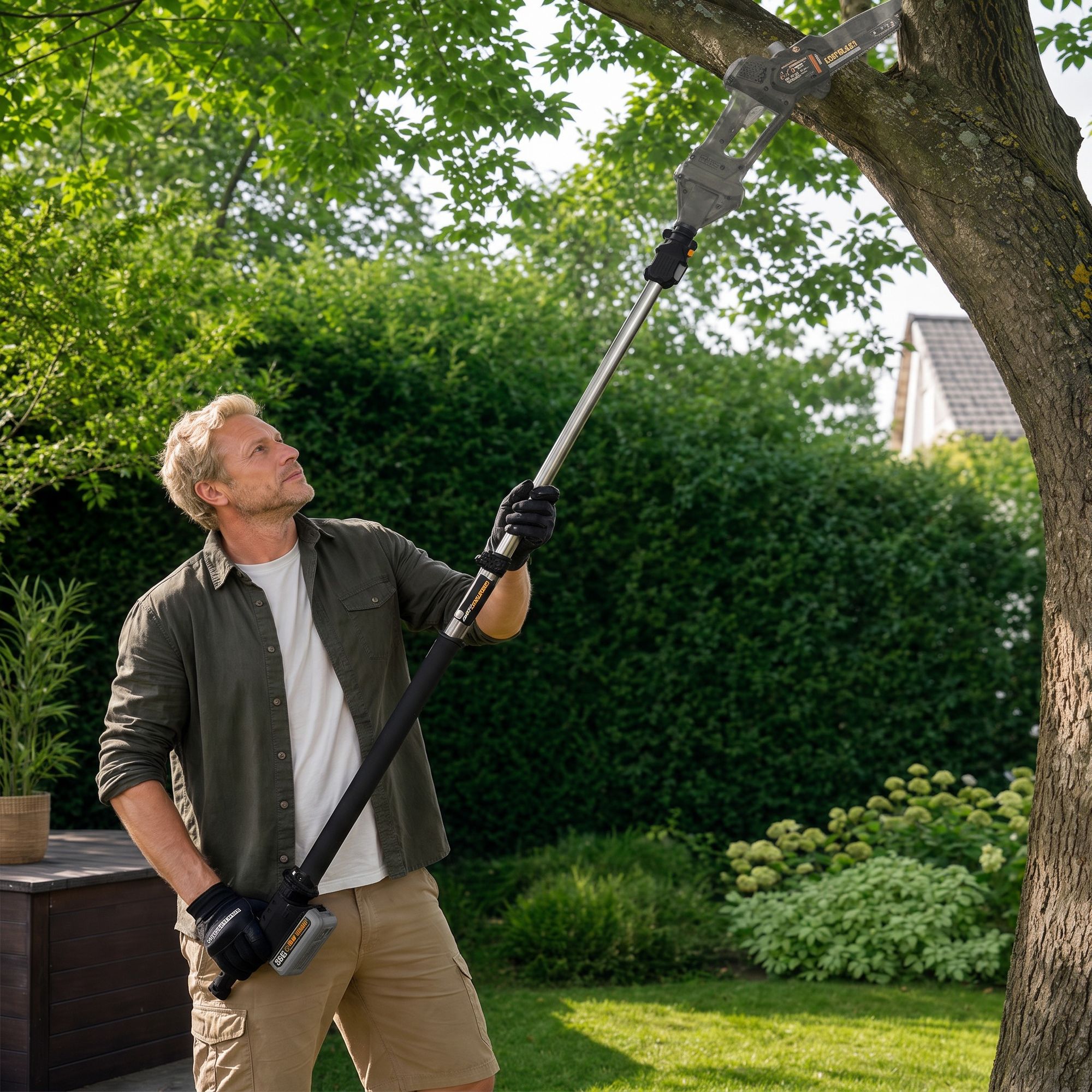 Procraft EP2 0R Teleskop Verlaengerung Aufsatz 1 2 2 0 m drehbar fuer Kettensaege 1 - toolbrothers