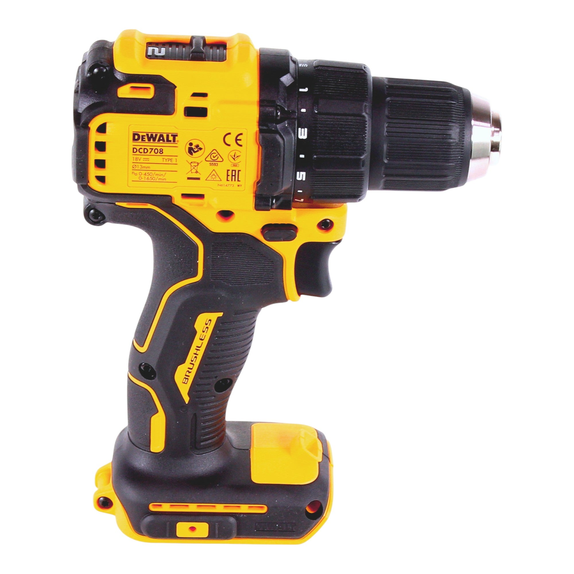 DeWalt DCD 708 P3T Akku Bohrschrauber 18 V 65 Nm Brushless 3x Akku 5 0 Ah Ladegeraet TSTAK 4 - toolbrothers
