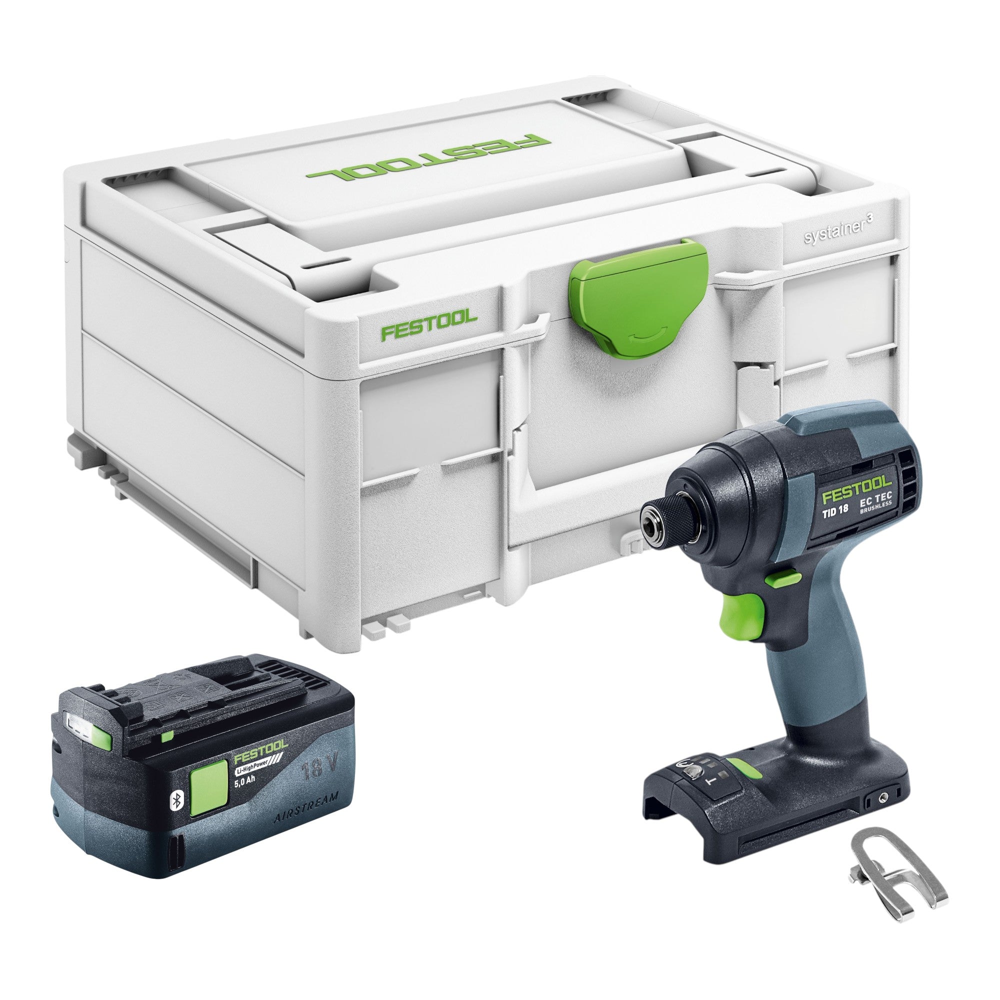 Festool TID 18 Basic Akku Schlagschrauber 18 V 180 Nm 1 4 1x Akku 5 0 Ah Systainer ohne Ladegeraet 0 - toolbrothers
