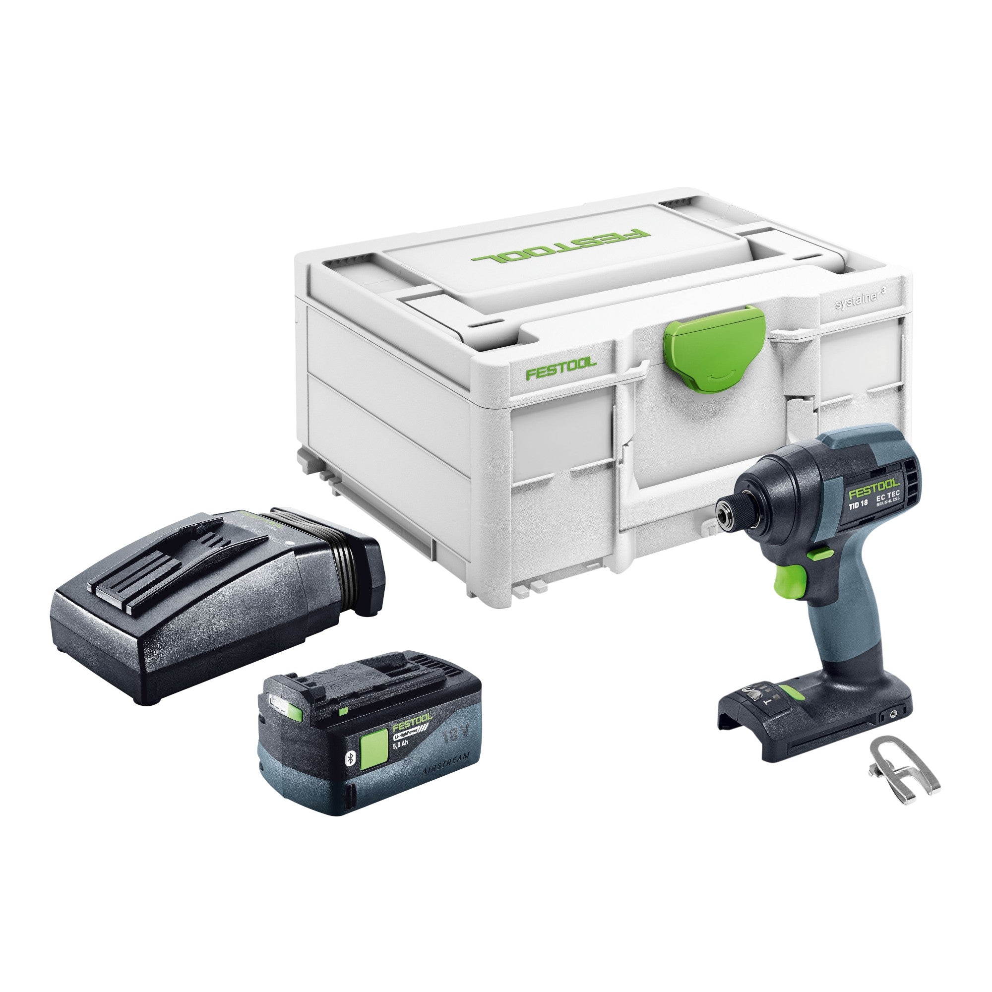 Festool TID 18 Basic Akku Schlagschrauber 18 V 180 Nm 1 4 1x Akku 5 0 Ah Ladegeraet Systainer 0 - toolbrothers