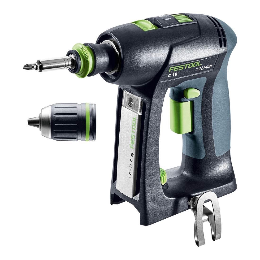 Festool C 18-Basic taladro atornillador a batería 18 V 45 Nm sin escobillas + 1x batería recargable 5,0 Ah + cargador + systainer