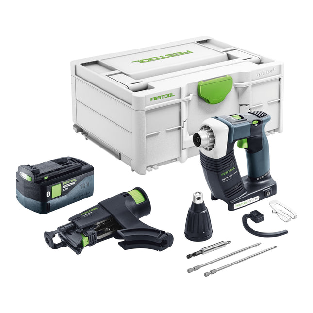 Festool DURADRIVE DWC 18 4500 Basic Akku Bauschrauber 18 V 14 Nm Brushless 1x Akku 5 0 Ah Systainer ohne Ladegeraet 0 - toolbrothers