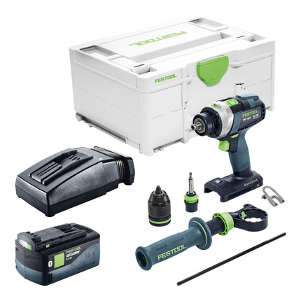 Festool TPC 18 4 I Basic Akku Schlagbohrschrauber 18 V 75 Nm Brushless 1x Akku 5 0 Ah Ladegeraet Systainer 0 - toolbrothers
