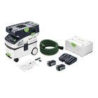 Festool CTLC MIDI I Basic Akku Absaugmobil 36 V 2x 18 V Staubkl L 2x Akku 5 0 Ah Doppelladegeraet Systainer 0 - toolbrothers
