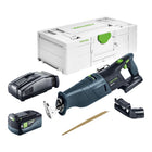 Festool RSC 18 EB Basic Akku Saebelsaege 18 V Brushless 1x Akku 5 0 Ah Schnellladegeraet Systainer 0 - toolbrothers