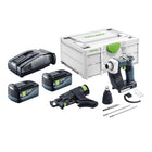 Festool DURADRIVE DWC 18 2500 Basic Akku Bauschrauber 18 V 18 Nm Brushless 2x Akku 5 0 Ah Schnellladegeraet Systainer 0 - toolbrothers