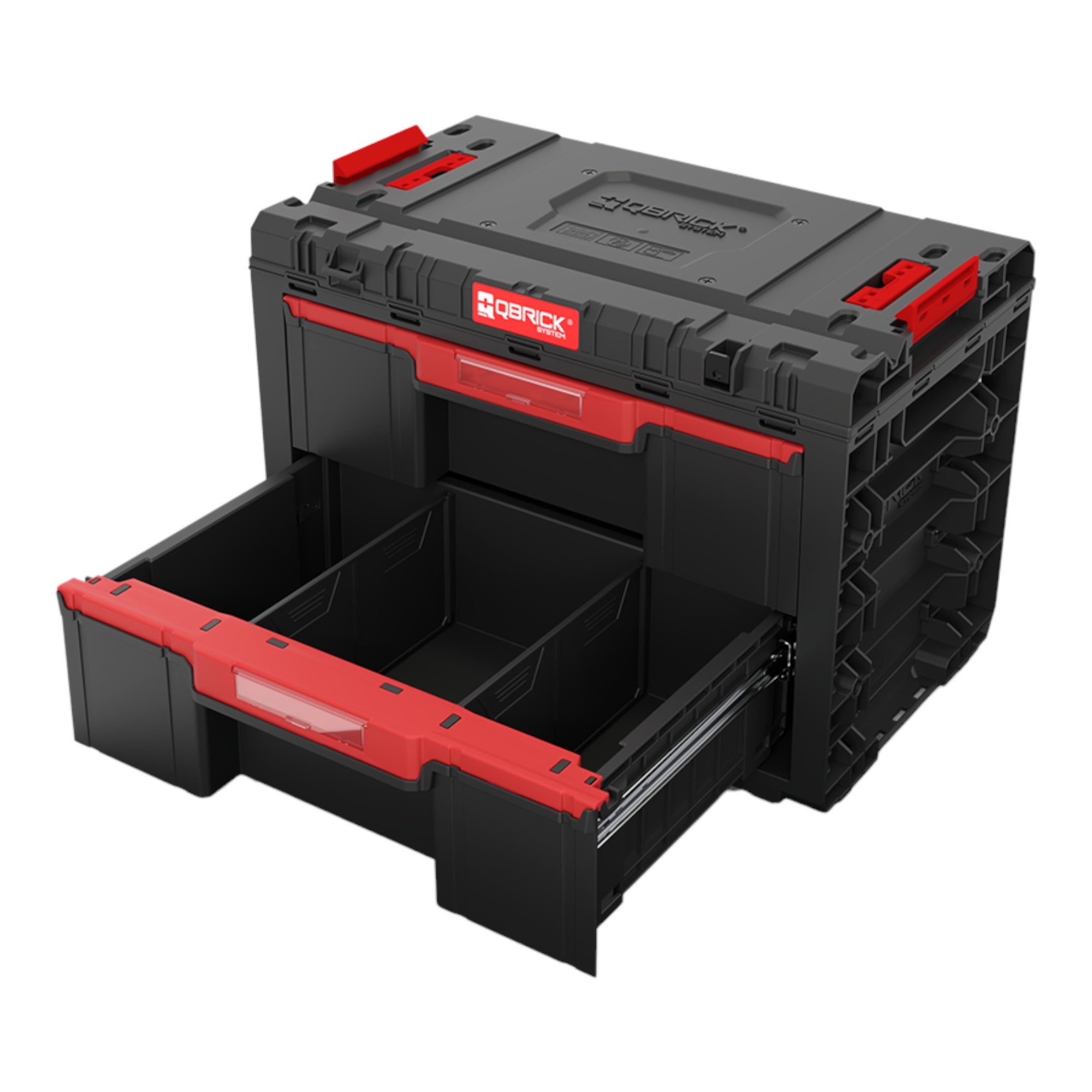 Qbrick System PRIME Drawer 2 Toolbox Basic modularer Werkzeugkasten mit 2 Schublaeden 542 x 335 x 369 mm 24 l 1 - toolbrothers
