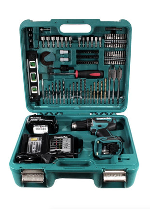 Makita DDF 485 STTK Akku Bohrschrauber 18 V 50Nm + 5,0 Ah Akku + Ladegerät + 101 tlg. Werkzeugset - Toolbrothers