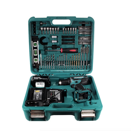 Makita DDF 482 STTK Akku Bohrschrauber 18 V 62Nm + 5,0 Ah Akku + Ladegerät + 101 tlg. Werkzeugset - Toolbrothers