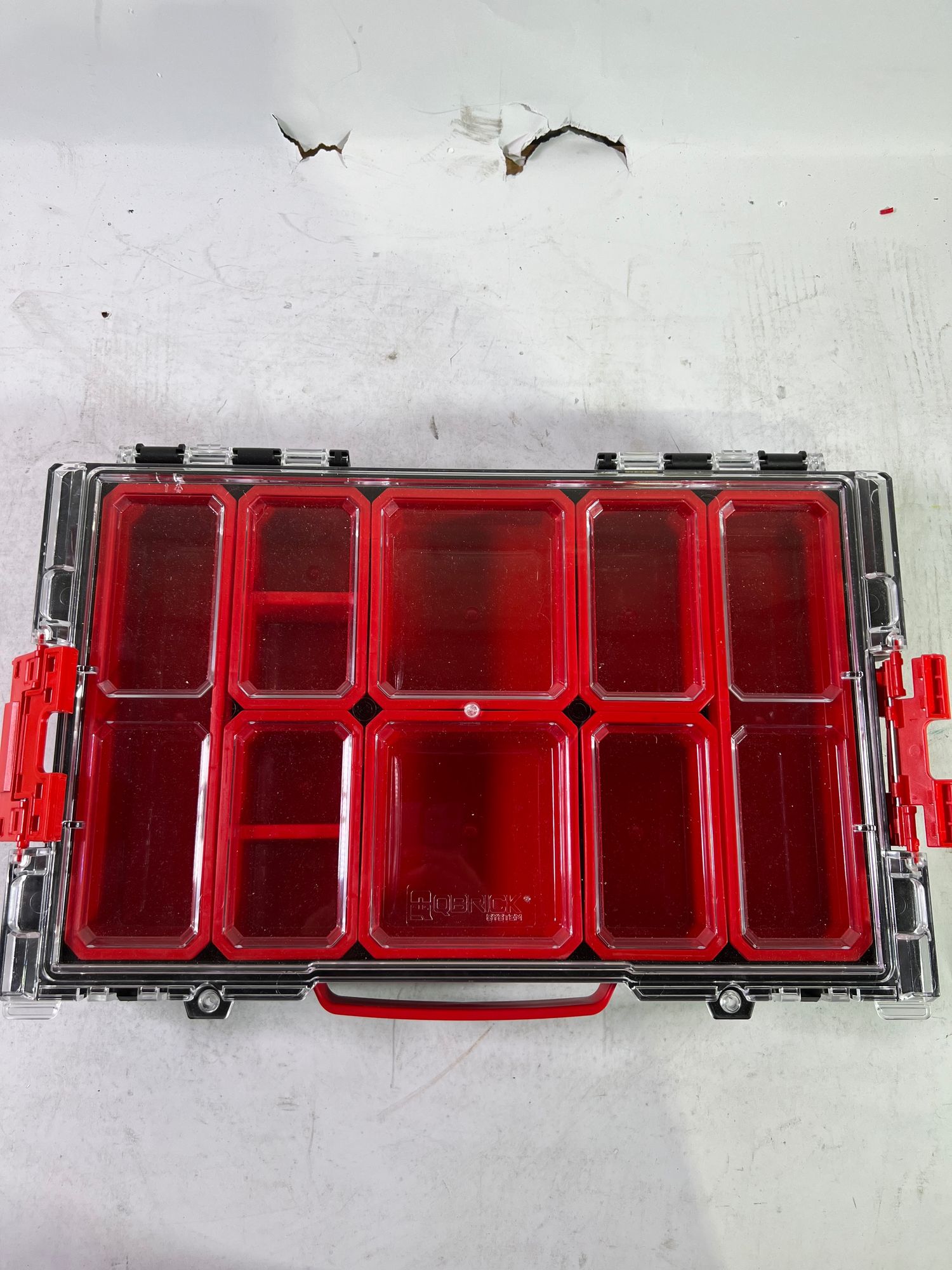 Qbrick System PRO 100 Organizer 452 x 296 x 79 mm 5 l stapelbar IP54 Unvollstaendig 0 - toolbrothers