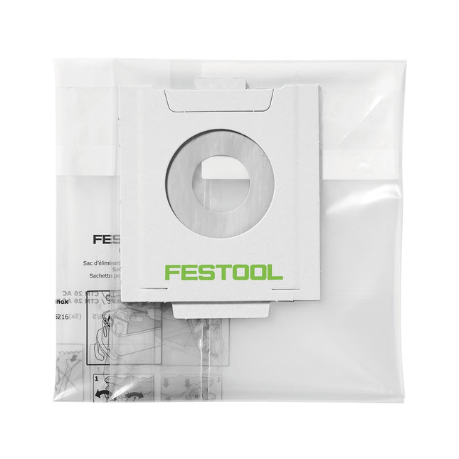 Festool ENS-CT 48 AC/25 Entsorgungssack 25 Stück ( 5x 497540 ) für Autoclean Absaugmobile CT 48 AC - Toolbrothers
