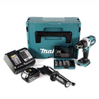 Makita DHP 481 ST1J 18 V Akku Schlagbohrschrauber Brushless 115 Nm + BL 1850 B 5,0 Ah Akku + DC 18 SD Ladegerät im Makpac + 38 tlg. Bit- & Bohrer Set - Toolbrothers