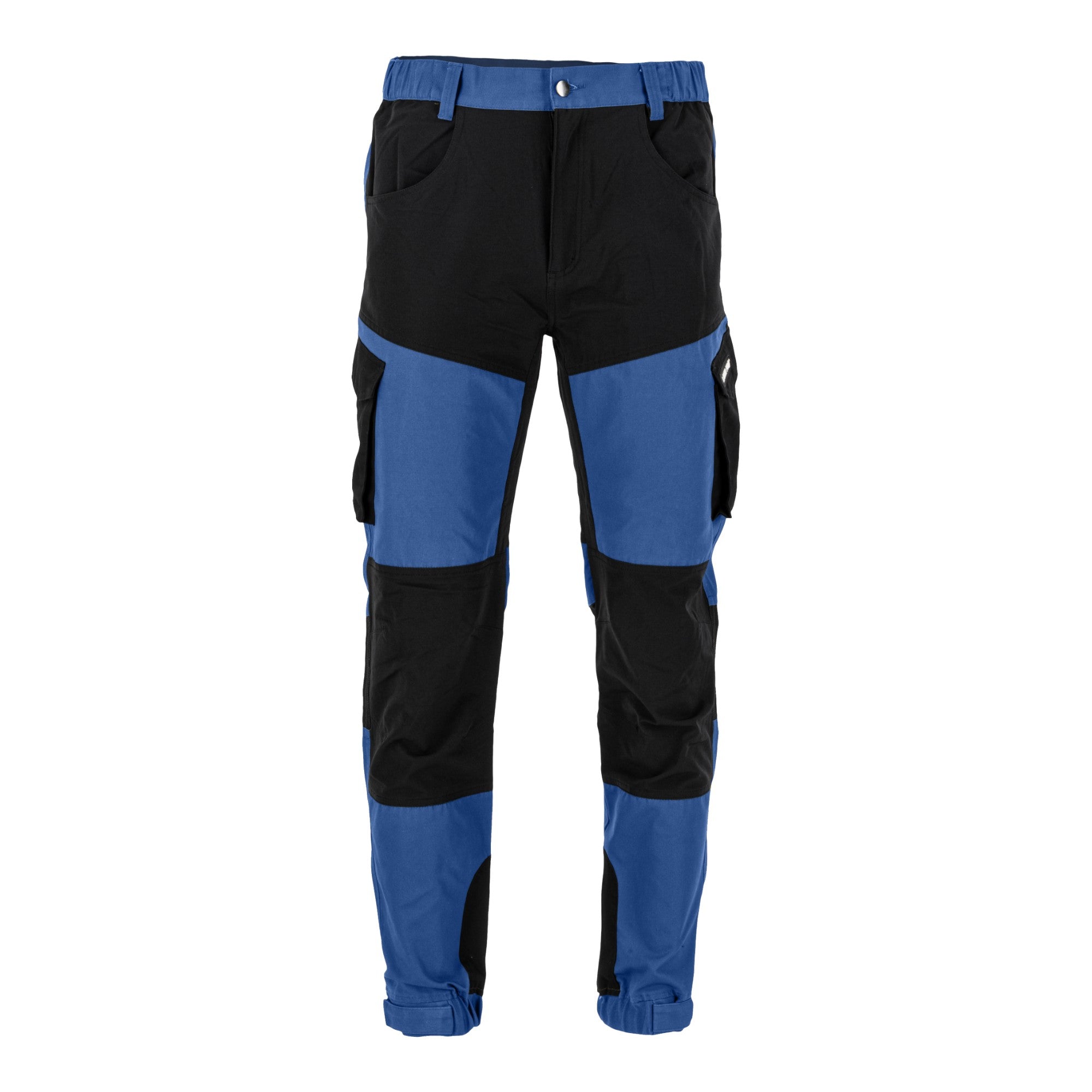 LAHTI PRO Arbeitshose mit Stretch Elementen Groesse L L4055603 blau schwarz 1 - toolbrothers