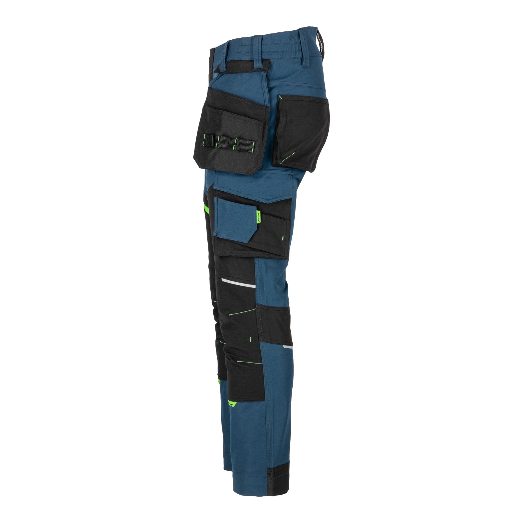 LAHTI PRO Stretch Arbeitshose Groesse M L4056002 blau schwarz gruen 3 - toolbrothers