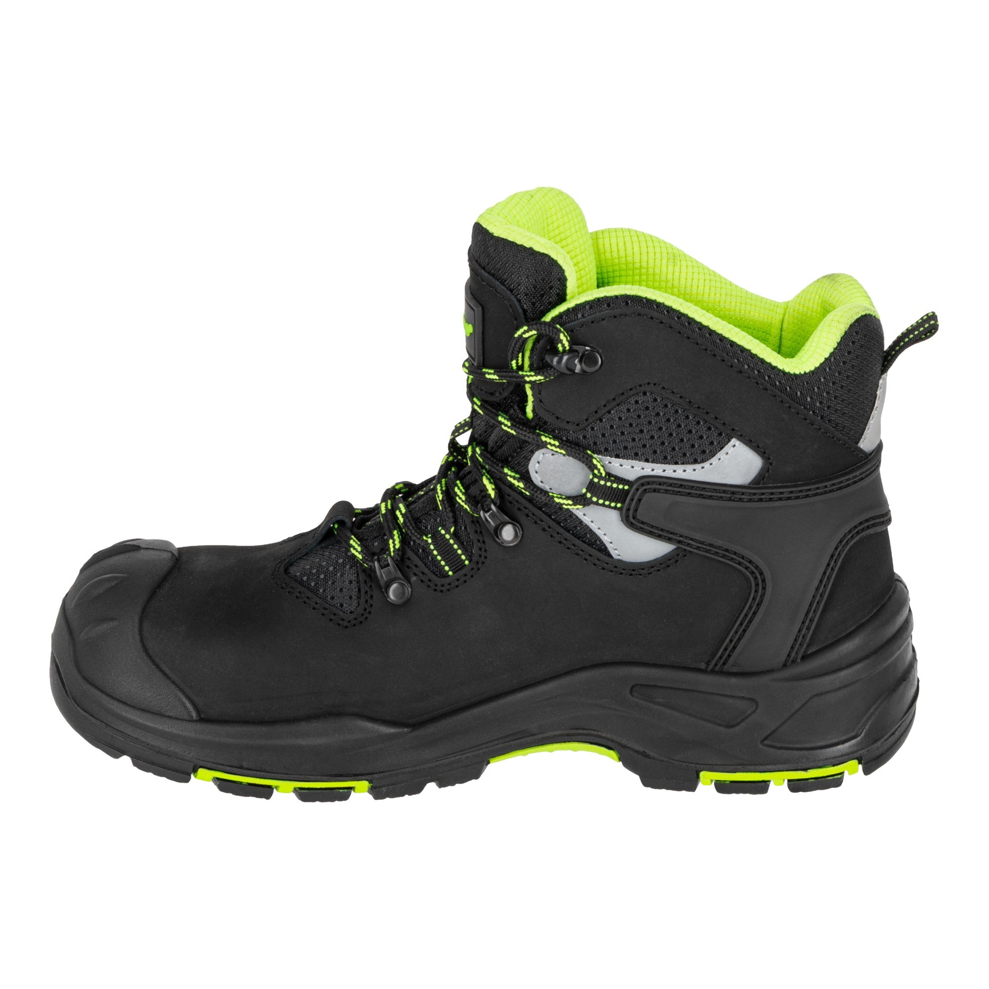 LAHTI PRO Sicherheitsstiefel Nubuk S3 FO HRO SR Groesse 42 L3013042 schwarz gruen 2 - toolbrothers
