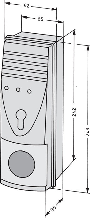 ASSA ABLOY Fluchtwegsteuerung 1338 AP mit integrierter Stromversorgung 3000700007  3 - toolbrothers