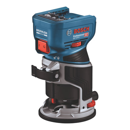 Bosch GKF 18V 8 Professional Akku Kantenfraese 18 V 8 0 mm Brushless 1x Akku 4 0 Ah Ladegeraet Taucheinheit L Boxx 1 - toolbrothers