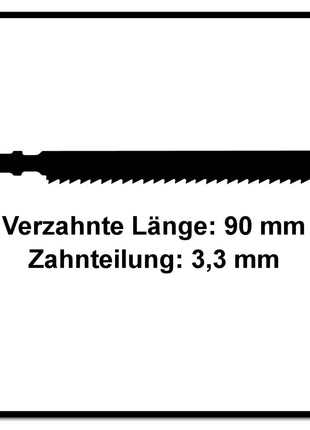 Festool HM 90/3,3/5 Plastics Laminate Stichsägeblatt 90 mm 5 Stk. ( 5x 204269 ) für Laminat- und melaminharzgebundene Platten - Toolbrothers