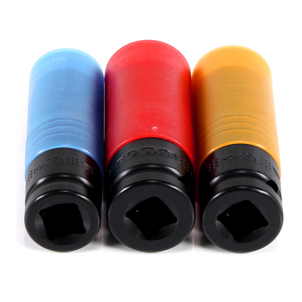 Facom NSI.3L Schlag Steckschlüssel Satz 1/2¨ Impact 3 tlg. 17, 19, 21 mm teflonbeschichtet und kunststoffüberzogen - Toolbrothers