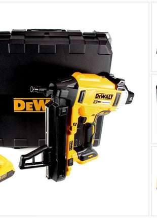 DeWalt DCN 890 NT Akku Nagler 18 V Li-Ion Brushless im Koffer + 1 x 2,0 Ah Akku - ohne Ladegerät - Toolbrothers