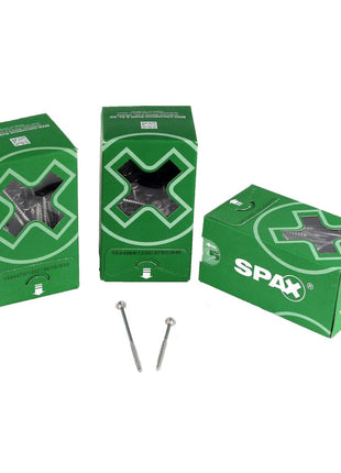 SPAX Tellerkopfschraube flach 5,0 x 77 mm 300 Stk. ( 2x 0251010500775 ) Teilgewinde Torx T-STAR plus T20 4Cut WIROX - Toolbrothers