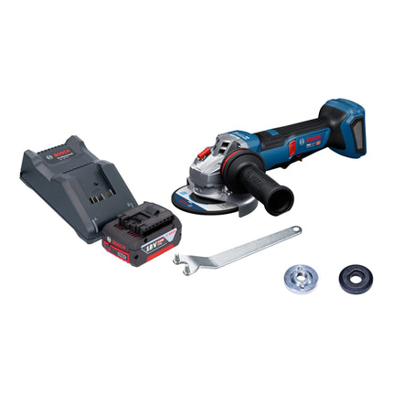 Bosch GWS 18V 11 PS Akku Winkelschleifer 18 V 125 mm Brushless 1x Akku 4 0 Ah Ladegeraet 0 - toolbrothers