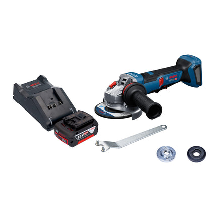 Bosch GWS 18V 11 PS Akku Winkelschleifer 18 V 125 mm Brushless 1x Akku 5 0 Ah Ladegeraet 0 - toolbrothers