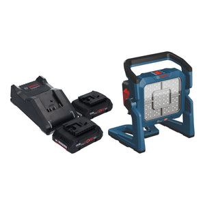 Bosch GLI 18V-5000 Akku Bauleuchte 18 V 5000 lm + 2x ProCORE Akku 4,0 Ah + Ladegerät
