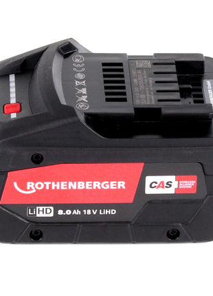 Rothenberger Akku Set 18V LiHD mit 1x Akku 8,0Ah ( 1000002549 ) + Ladegerät ( 1000001654 ) - Toolbrothers