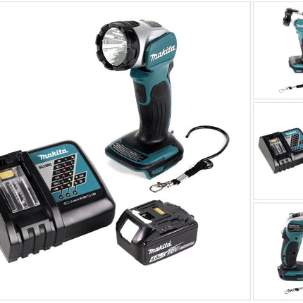 Makita DML 802 RM1 Akku Lampe 18 V Li-Ion für 14,4 und 18 V Akku + 1 x 4,0 Ah Akku + Ladegerät - Toolbrothers