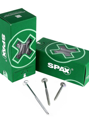 SPAX HI.FORCE Tellerkopfschraube 8,0 x 140 mm 100 Stk. ( 2x 0251010801405 ) Teilgewinde Torx T-STAR plus T40 4CUT WIROX - Toolbrothers