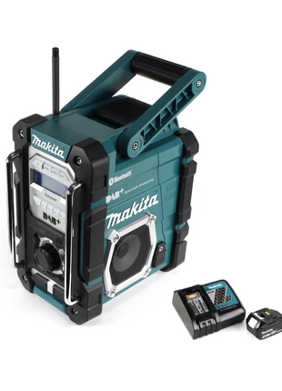 Makita DMR 112 RT1 Akku Baustellen Radio 7,2 - 18V Bluetooth DAB+ + 1x 5,0Ah Akku + Ladegerät - Toolbrothers