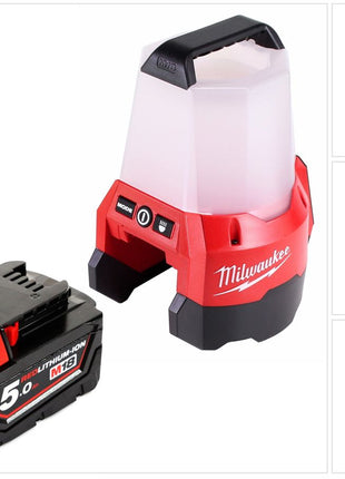 Milwaukee M18 TAL-501 Akku Baustrahler 18V Lampe + 1x Akku 5,0Ah - ohne Ladegerät - Toolbrothers