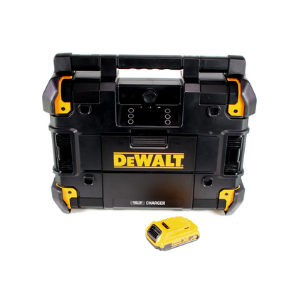 DeWalt DWST1-81078 Akku Netz Baustellenradio TSTAK DAB+ USB IP54 Bluetooth + 1x Akku 2,0Ah - Toolbrothers