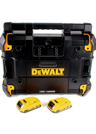 DeWalt DWST1-81078 Akku Netz Baustellenradio TSTAK DAB+ USB IP54 Bluetooth + 2x Akku 2,0Ah - Toolbrothers