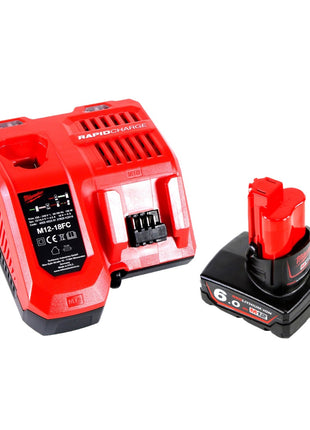 Milwaukee M12 AL-601C Akku Baustrahler 12 V Li-Ion Leuchte + 1x 6,0 Ah Akku + Ladegerät - Toolbrothers